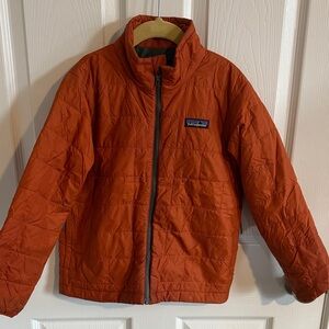 Kids Patagonia nano puff brick quilted jacket